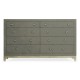 Slate & Silver Double Low Chest 