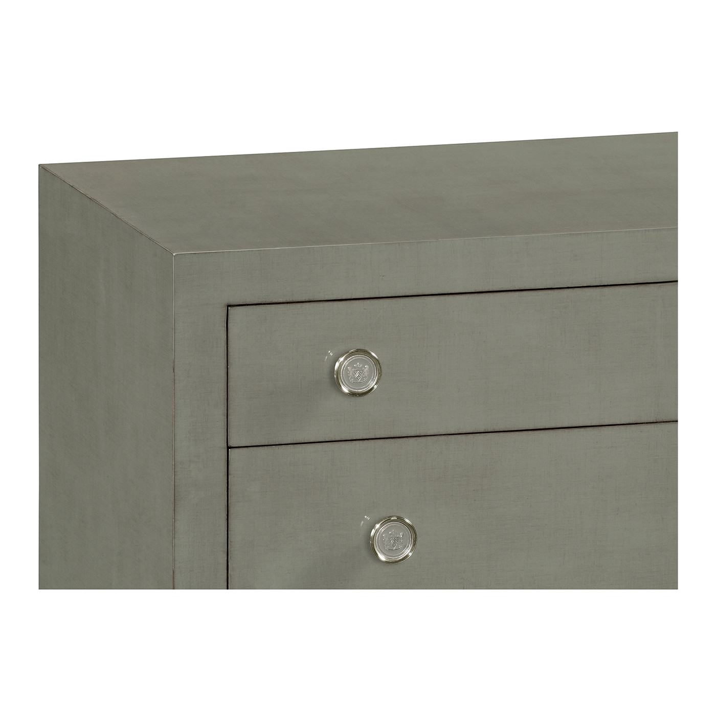 Slate & Silver Double Low Chest 