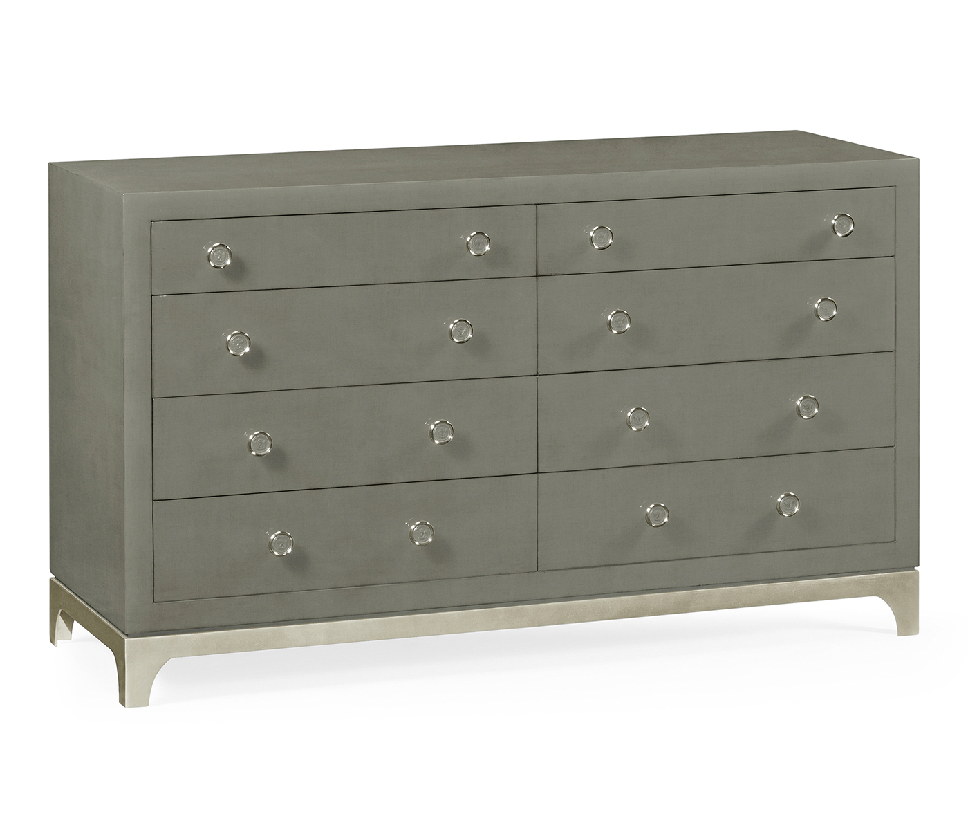 Slate & Silver Double Low Chest 