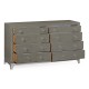 Slate & Silver Double Low Chest 