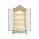 French Provincial Grey Glazed Display Cabinet
