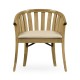 Natural Oak Tub Chair, Upholstered in MAZO
