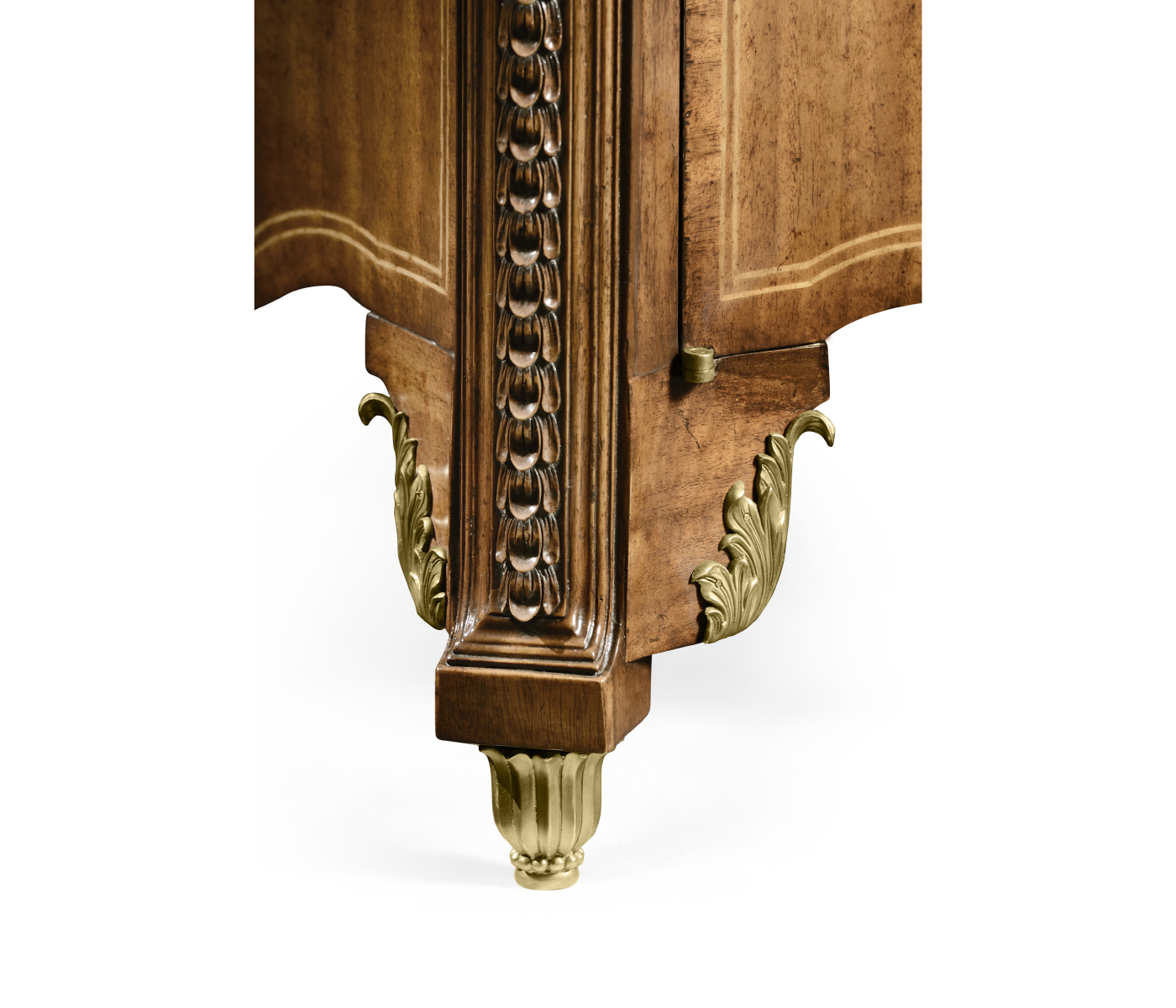 Chippendale style commode with fine inlay