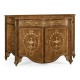 Chippendale style commode with fine inlay