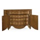 Chippendale style commode with fine inlay