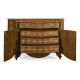 Chippendale style commode with fine inlay