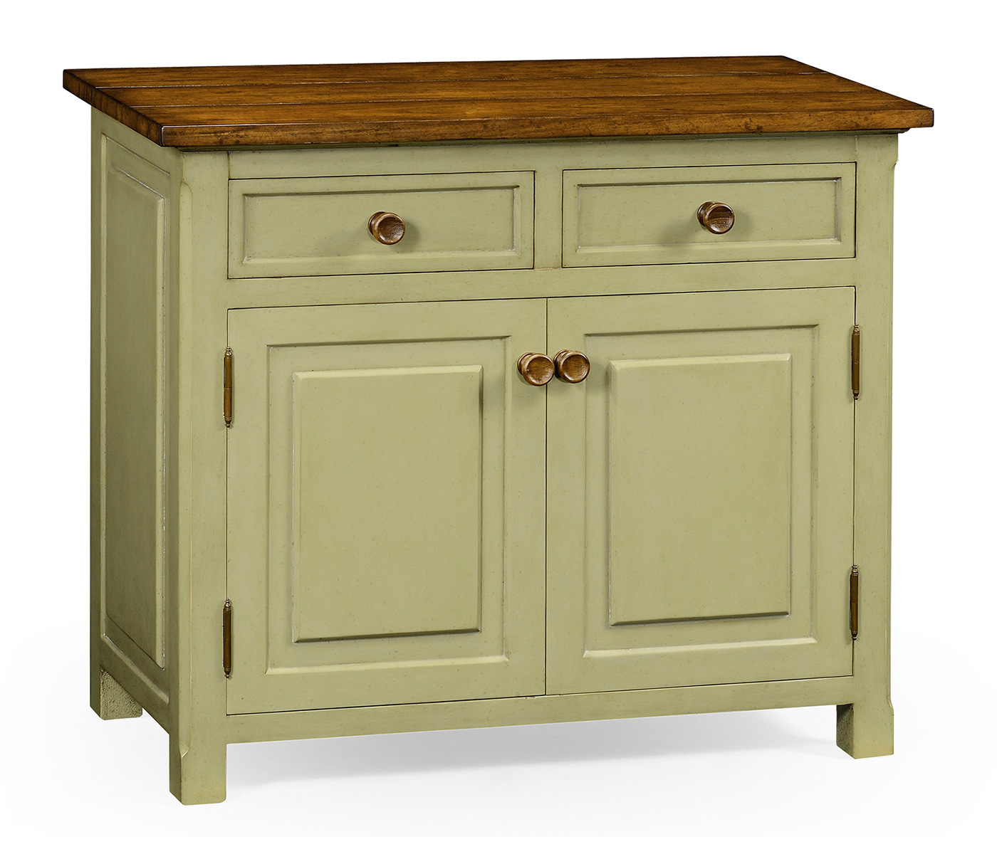 Gustavian style two door cupboard with drawers