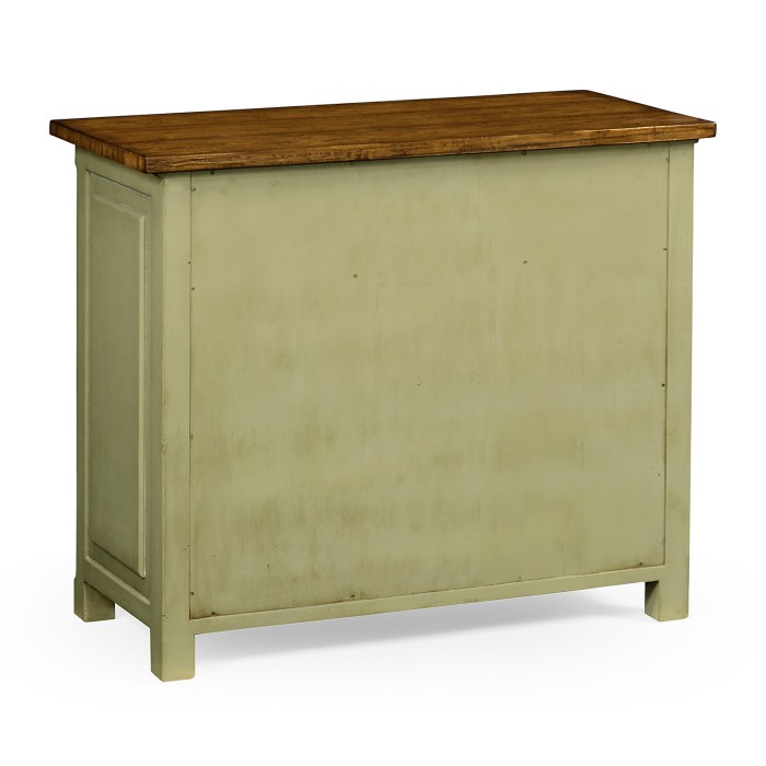 Gustavian style two door cupboard with drawers