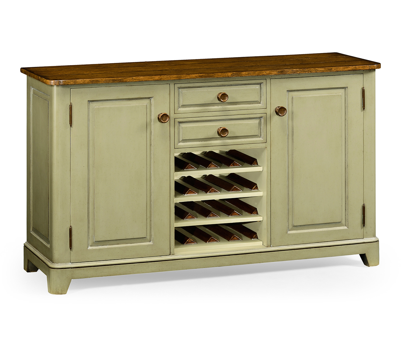 Gustavian style sideboard with wine rack