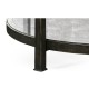 Distressed Bronze Three Tier Table