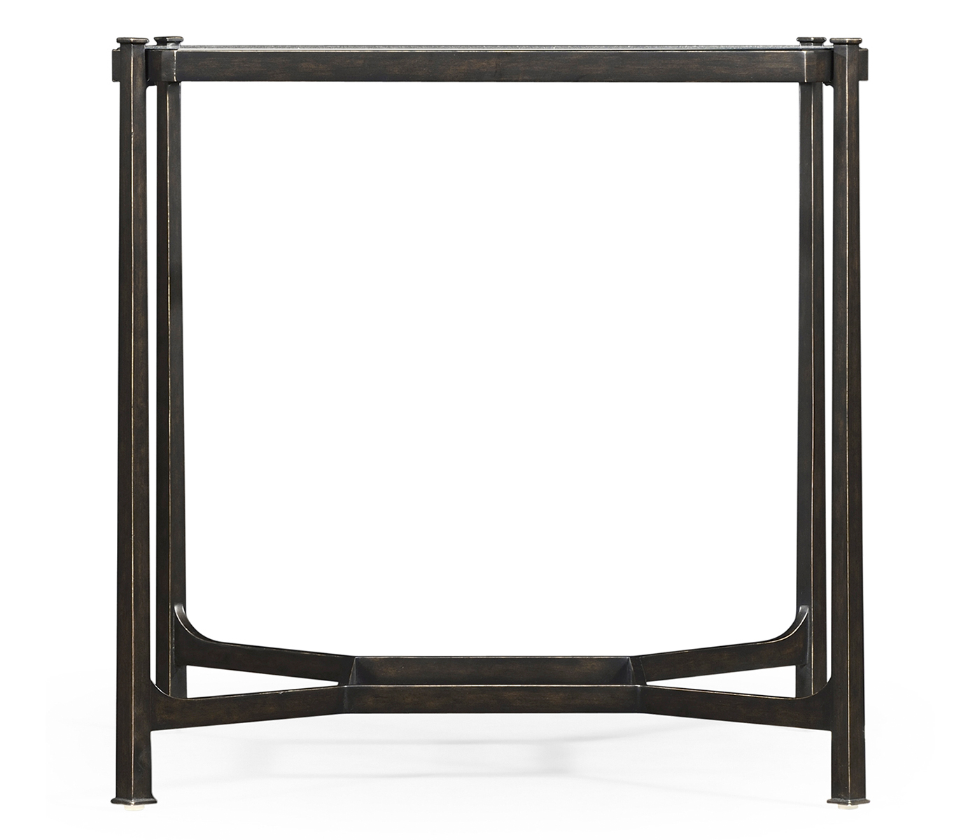 Distressed Bronze Square Side Table