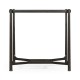 Distressed Bronze Square Side Table