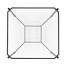 Distressed Bronze Square Side Table