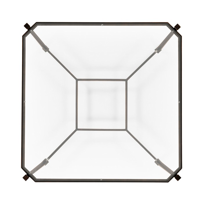 Distressed Bronze Square Side Table