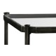 Distressed Bronze Square Side Table