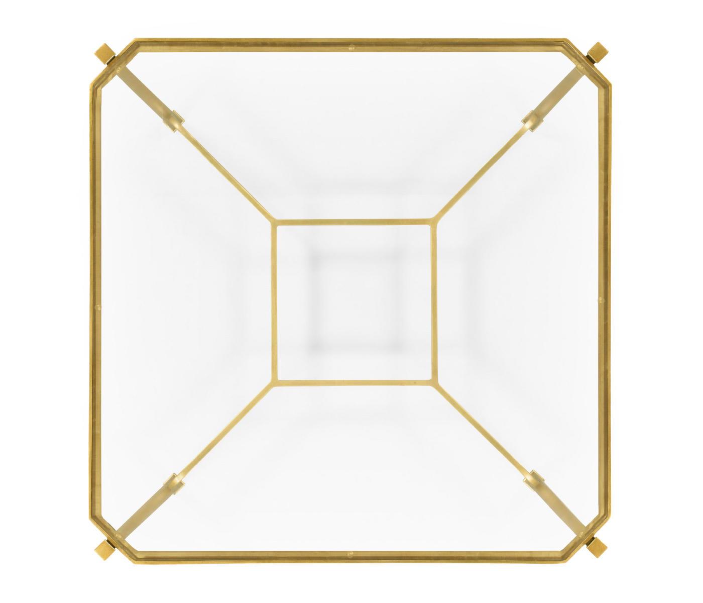 Gilded Square Side Table