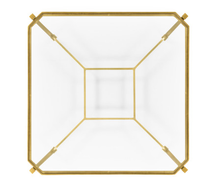 Gilded Square Side Table