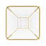 Gilded Square Side Table