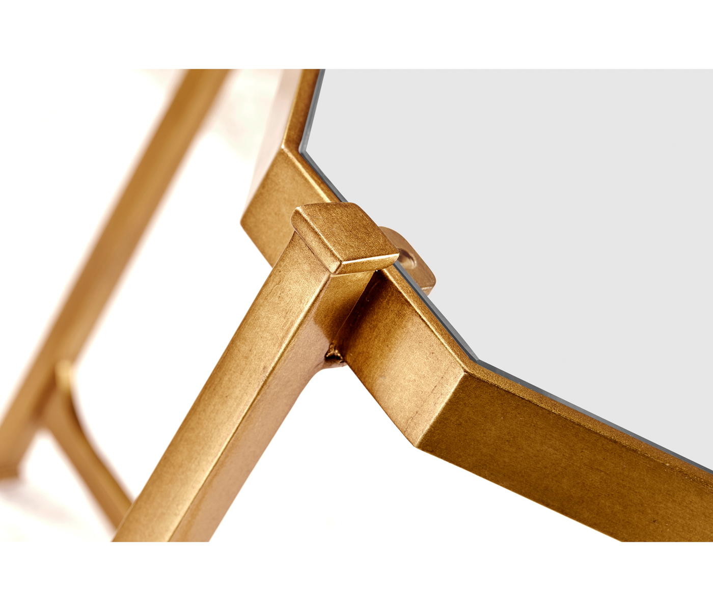 Gilded Square Side Table