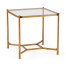 Gilded Square Side Table