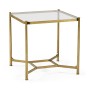 Gilded Square Side Table