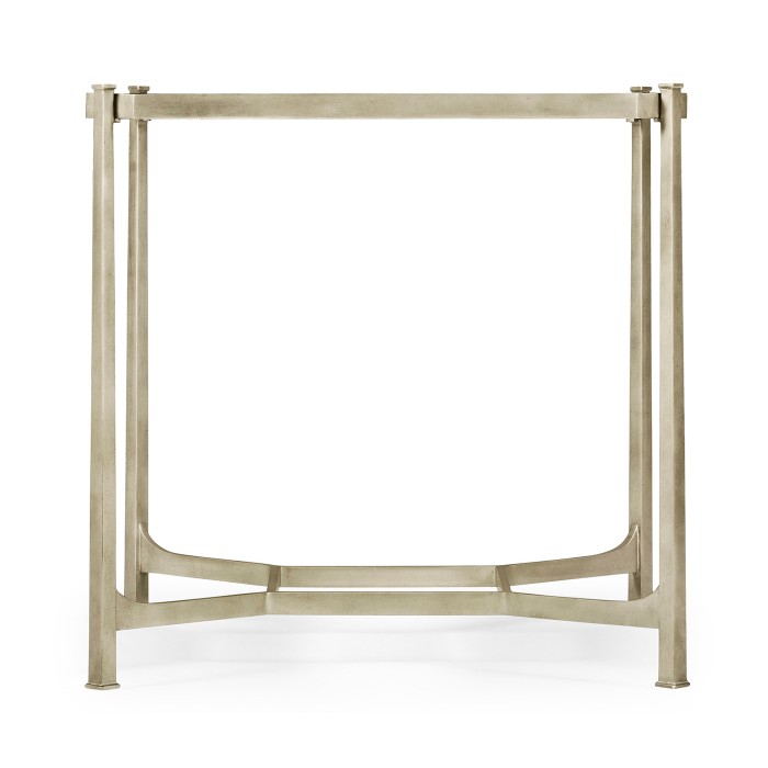 Silver Square Side Table