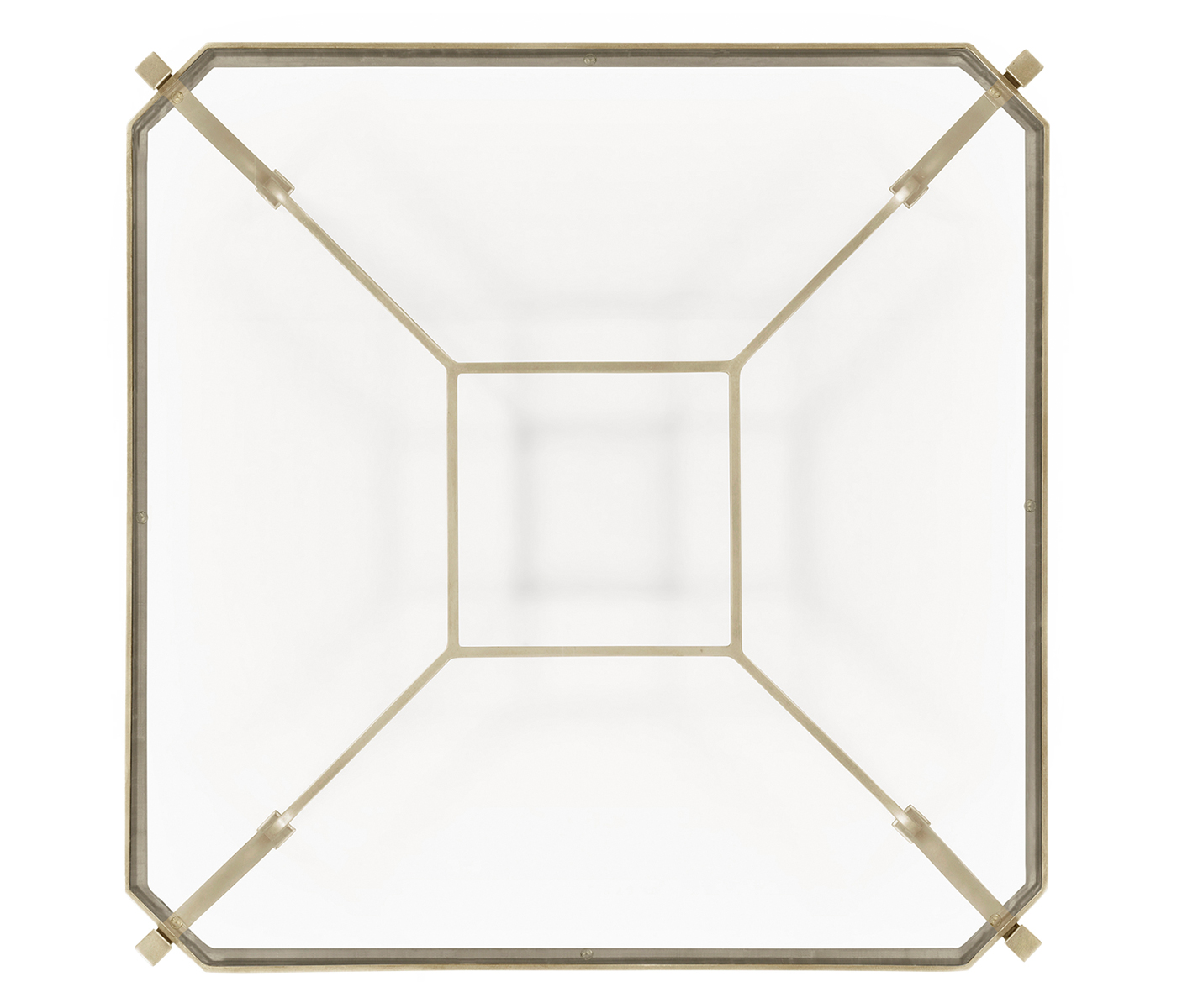Silver Square Side Table