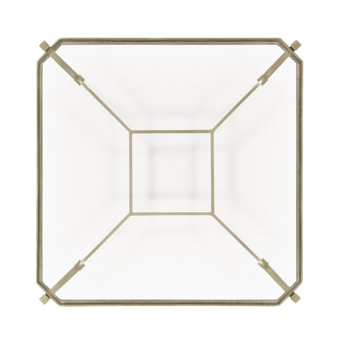 Silver Square Side Table