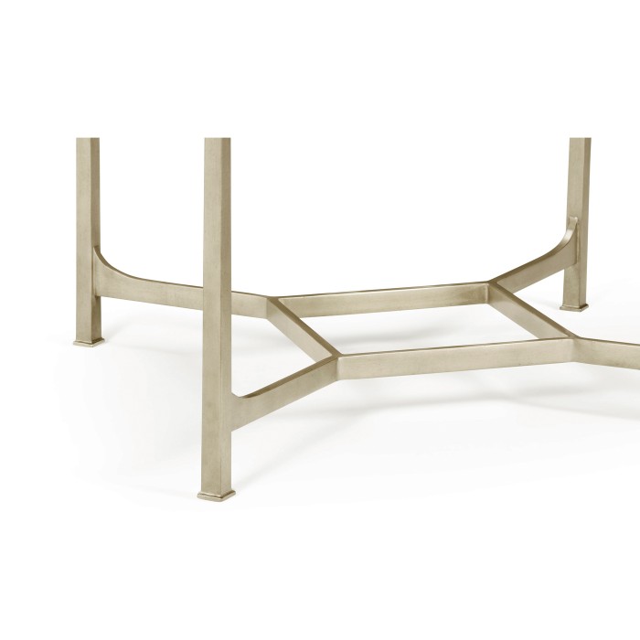 Silver Square Side Table