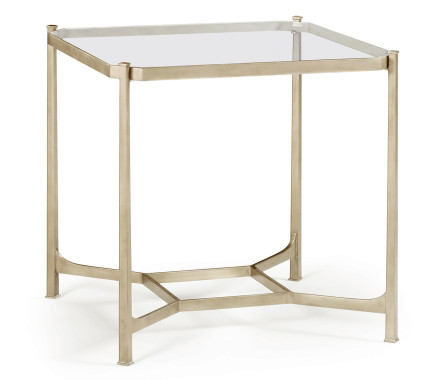 Silver Square Side Table