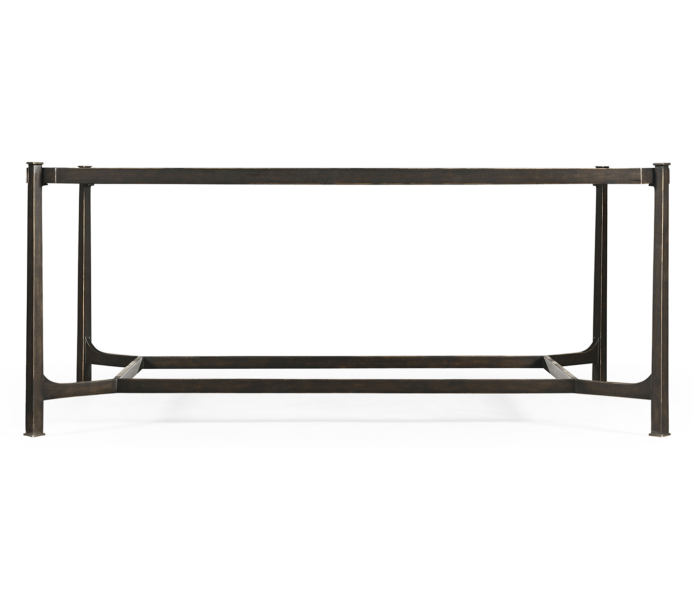 Distressed Bronze Rectangular Coffee Table