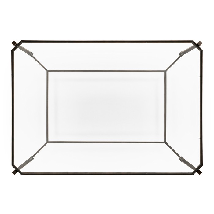 Distressed Bronze Rectangular Coffee Table