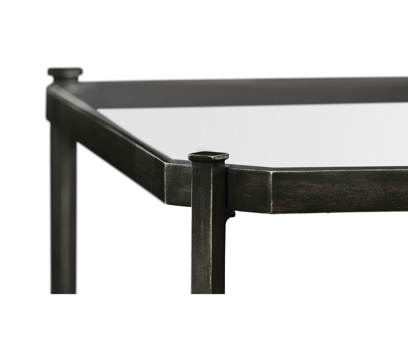 Distressed Bronze Rectangular Coffee Table