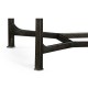 Distressed Bronze Rectangular Coffee Table