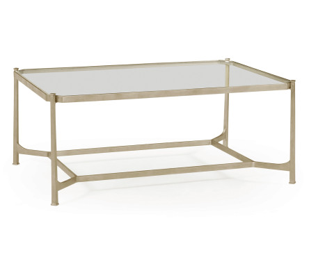 Silver Rectangular Coffee Table