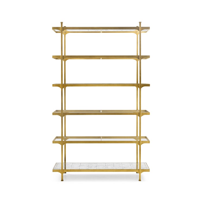 Gilded Six Tier Étagère