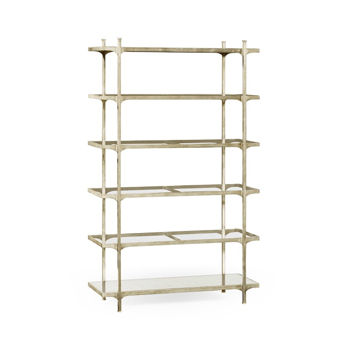 Silver Six Tier Étagère