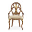 Sheraton Walnut Oval Back Arm Chair
