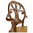 Sheraton Walnut Oval Back Arm Chair