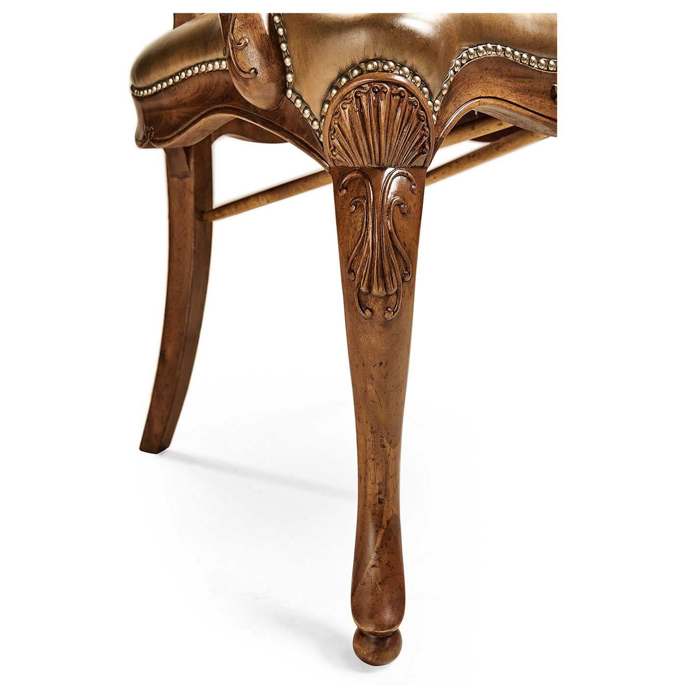 Sheraton Walnut Oval Back Arm Chair