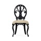 Sheraton Black Oval Back Side Chair