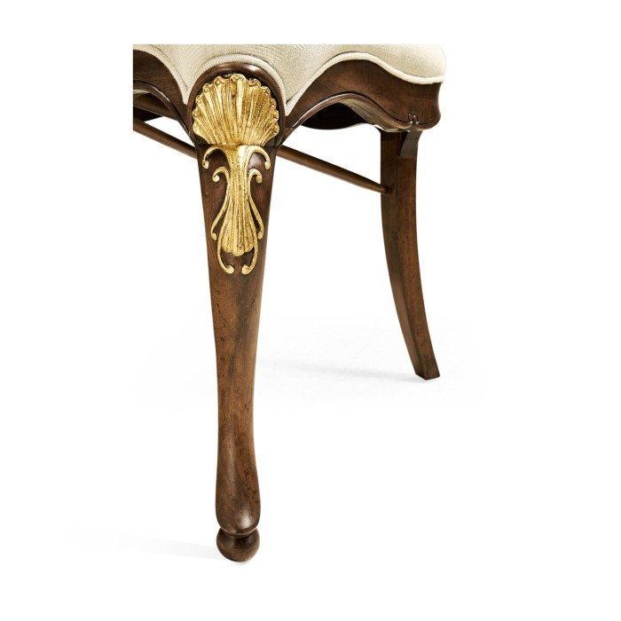 Sheraton Walnut Oval Back Side Chair