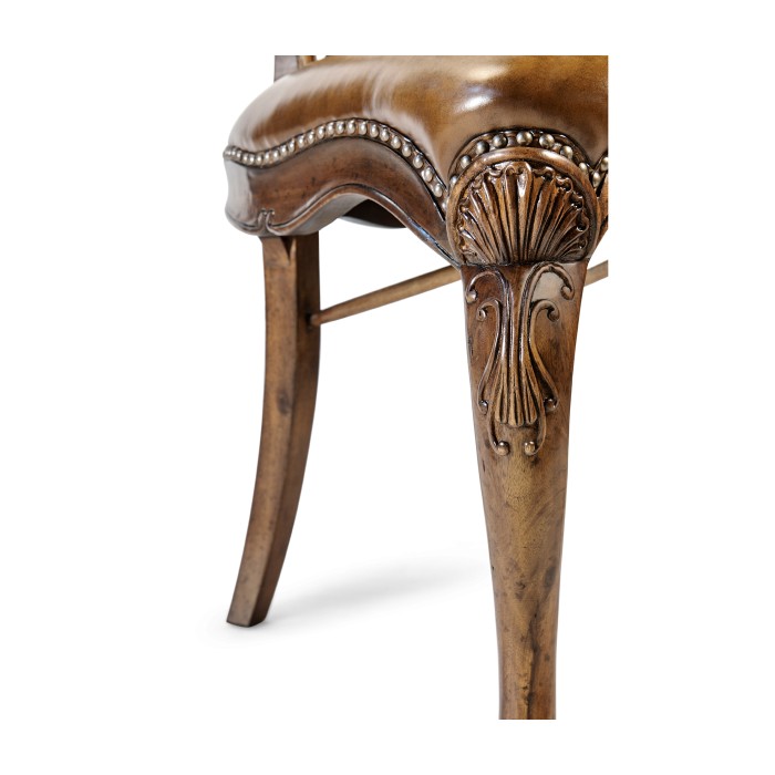 Sheraton Walnut Oval Back Side Chair