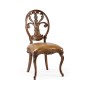 Sheraton Walnut Oval Back Side Chair