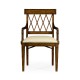 Regency Style Lattice Back Dining Arm Chair