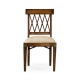Regency Style Lattice Back Dining Side Chair
