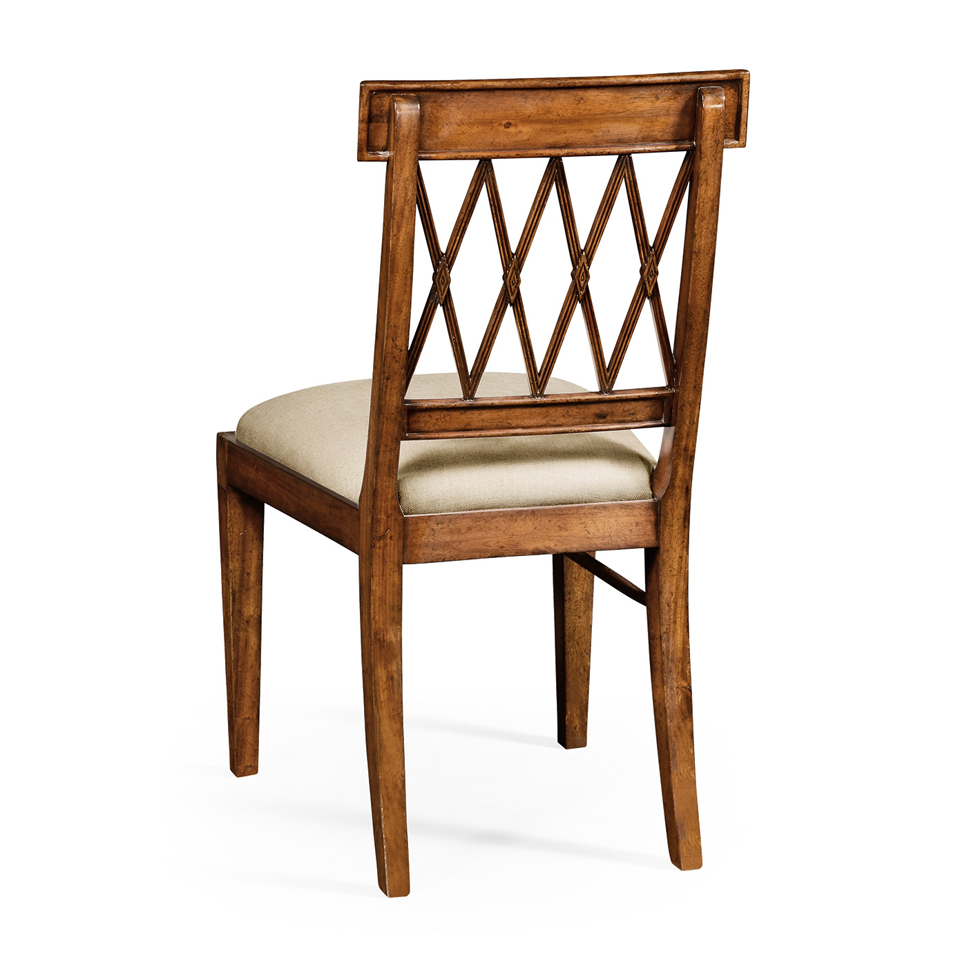 Regency Style Lattice Back Dining Side Chair