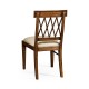 Regency Style Lattice Back Dining Side Chair