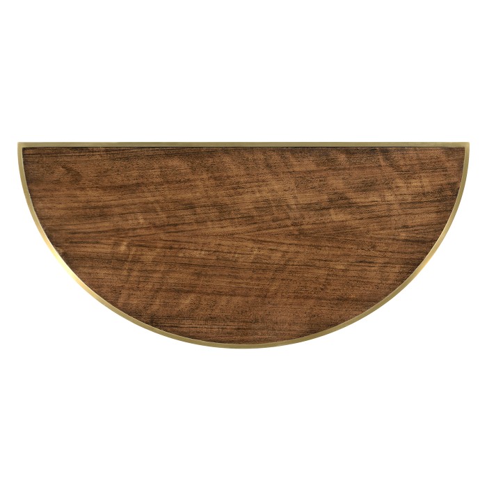 Hyedua hanging demilune bracket table