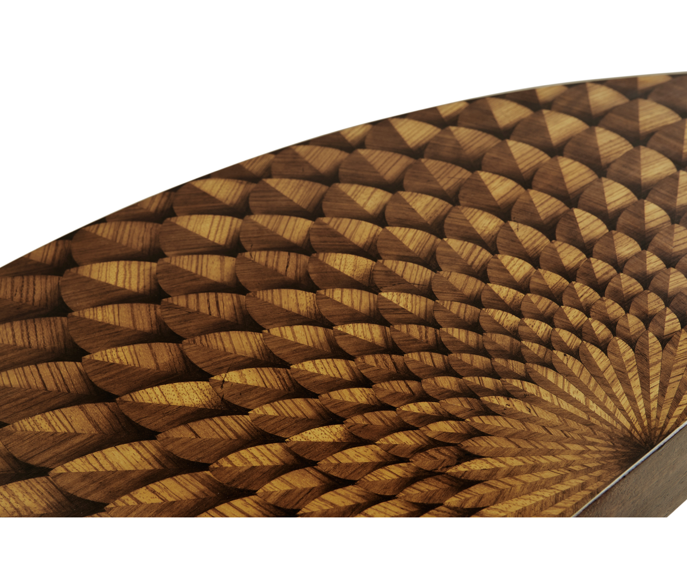 Feather Inlay Hand Carved Console